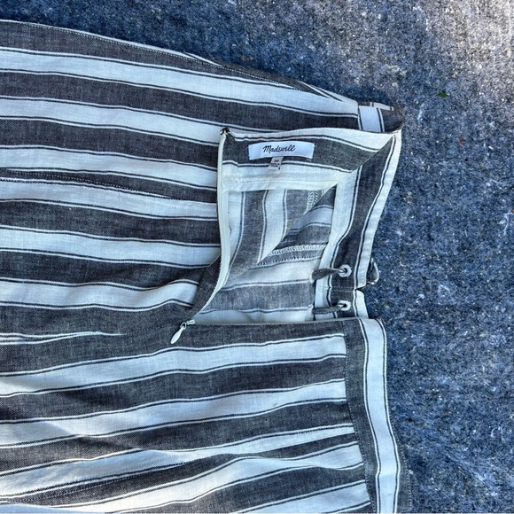 Madewell Striped Lace-Up Skirt, Linen, G3051 - Picture 7 of 10